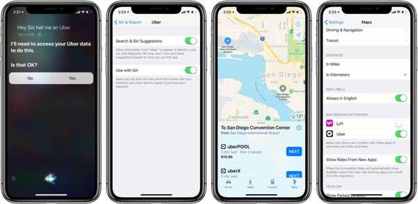 Uber ramène l'intégration de Siri et Maps [u]